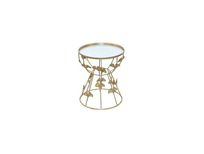 Mid.you Beistelltisch, Gold, Metall, Glas, Uni, rund, Säule, 41x50x41 cm, Wohnzimmer, Wohnzimmertische, Beistelltische, Beistelltische Metall