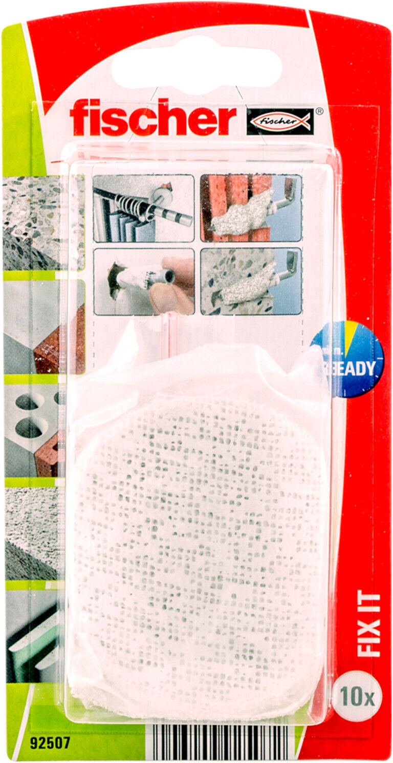 fischer Fix it Reparaturvlies   für die Verstärkung von Spachtelmassen geeignet, selbstklebend und reißfest (092507)