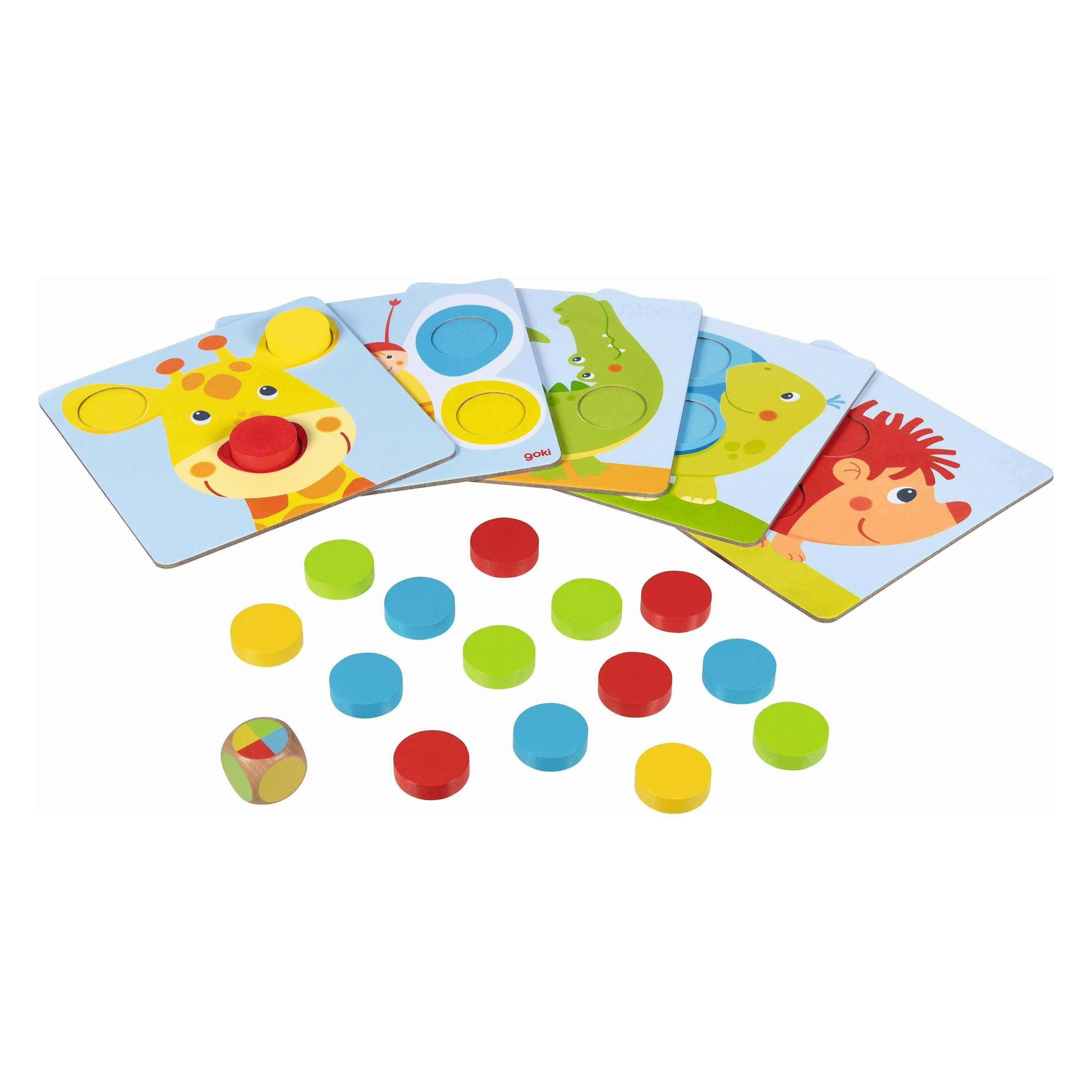 Goki Mein erstes Farbsortierspiel (Deutsch, Englisch, Französisch, Italienisch) (56334)