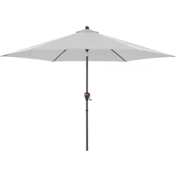 doppler Mittelmastschirm myZONE 305 Auto Tilt, Aluminium Anthrazit / 100 % Polyester 180 g/m2 Hellgrau
