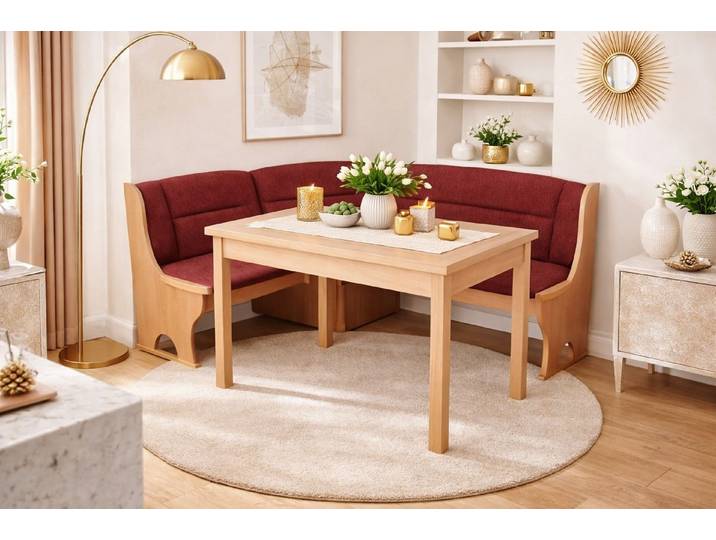 moebel-direkt-online Eckbankgruppe Moderne Eckbankgruppe mit Tisch und Truhen-Eckbank, (Spar-Set)