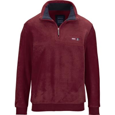 Fleecepullover BABISTA "Fleece-Sweatshirt FIORIVESTO", Herren, Gr. XXL, rot (dunkelrot), Obermaterial: 100% Polyester COOLMAX(R) PES(Coolmax)., Sweatshirts Fleecepullover