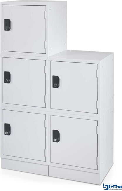 STIER Cube casier 450 × 450 × 450 mm gris clair empilable (907633)