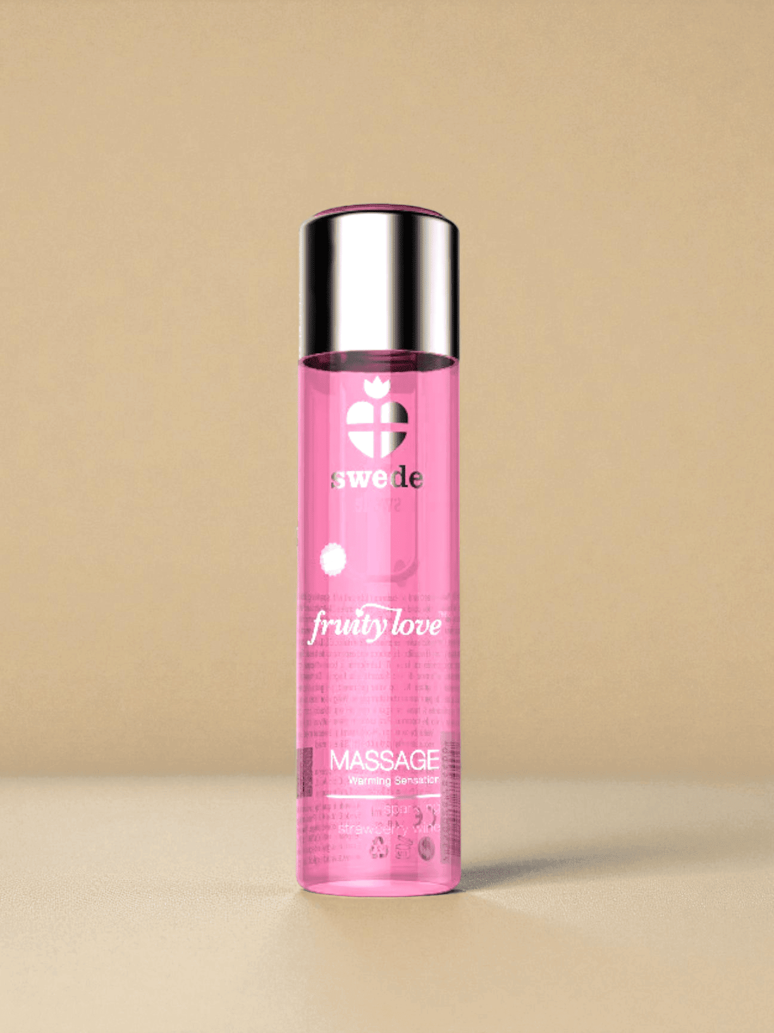 Swede Fruity Love Lotion de Massage Saveur Fraise Vin Pétillant - 60 ml