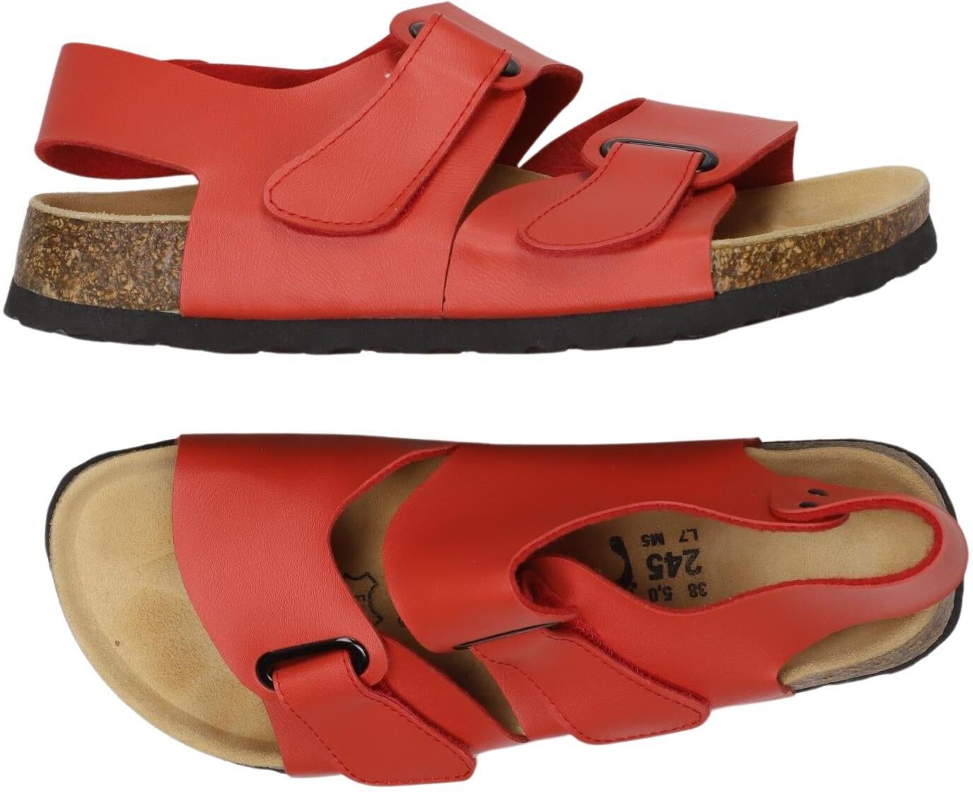 Betula Damen Sandalen, Rot, Gr. EU 38, kein / Etikett - Second Hand