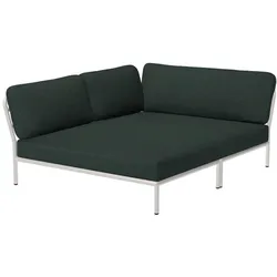 LEVEL Outdoor Eck-Sofa Lounge-Modul 5 Alpine Weiß Links