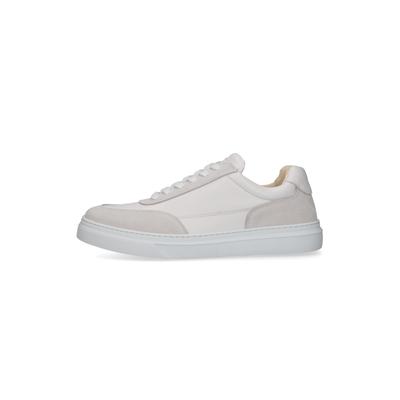 Sneaker HENRY STEVENS "Travis US", Herren, Gr. 40, Leder, weiß (weiß, grau), Kalbsleder, Schuhe Sneaker