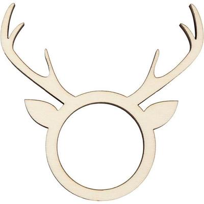 Creativ Company Serviettenring, H 8 cm, T 5 mm, D 4,5 cm, Lochgröße 3,5 cm, 4 Stk
