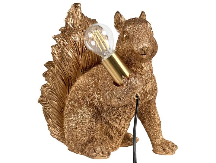 TISCHLAMPE Eichhörnchen Gold Pinoli