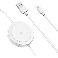 Baseus Wireless Charger mit Lightning Kabel, Wireless Charger, Weiss