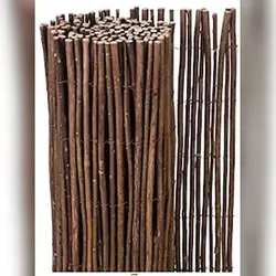 BRB - Sichtschutzmatte aus Weidenholz | Weidenmatte | Gartensichtschutz für Garten und Balkon aus Weide | Höhe 1m | Länge 5m | HxL: 1x5 m