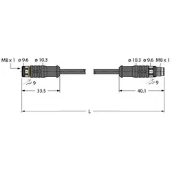 Turck Aktuator- u. Sensorleitung PKGC4M-0. #6634906