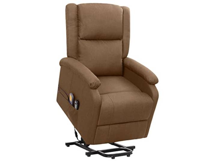 vidaXL Sta-op-massagestoel stof bruin