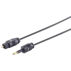 LWL-Kabel 2,2mm, Toslink-St./3,5mm Opti-St. 2m