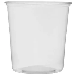 MONOUSO - Verpackungsbecher aus Plastik 500ml Ø10,5cm (100 Stück)