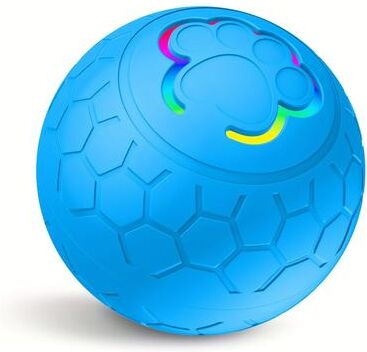Multisell Products Hub Smart Interactive Dog Toy Ball USB Rechargeable Automatic Rolling Pet Toy With RGB Lights For Active Dogs blue