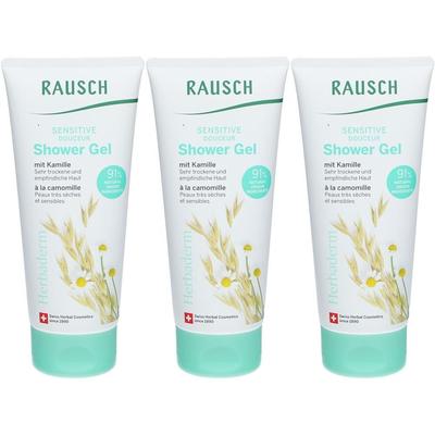 Rausch Sensitive Shower Gel mit Kamille x3 3x200 ml Duschgel