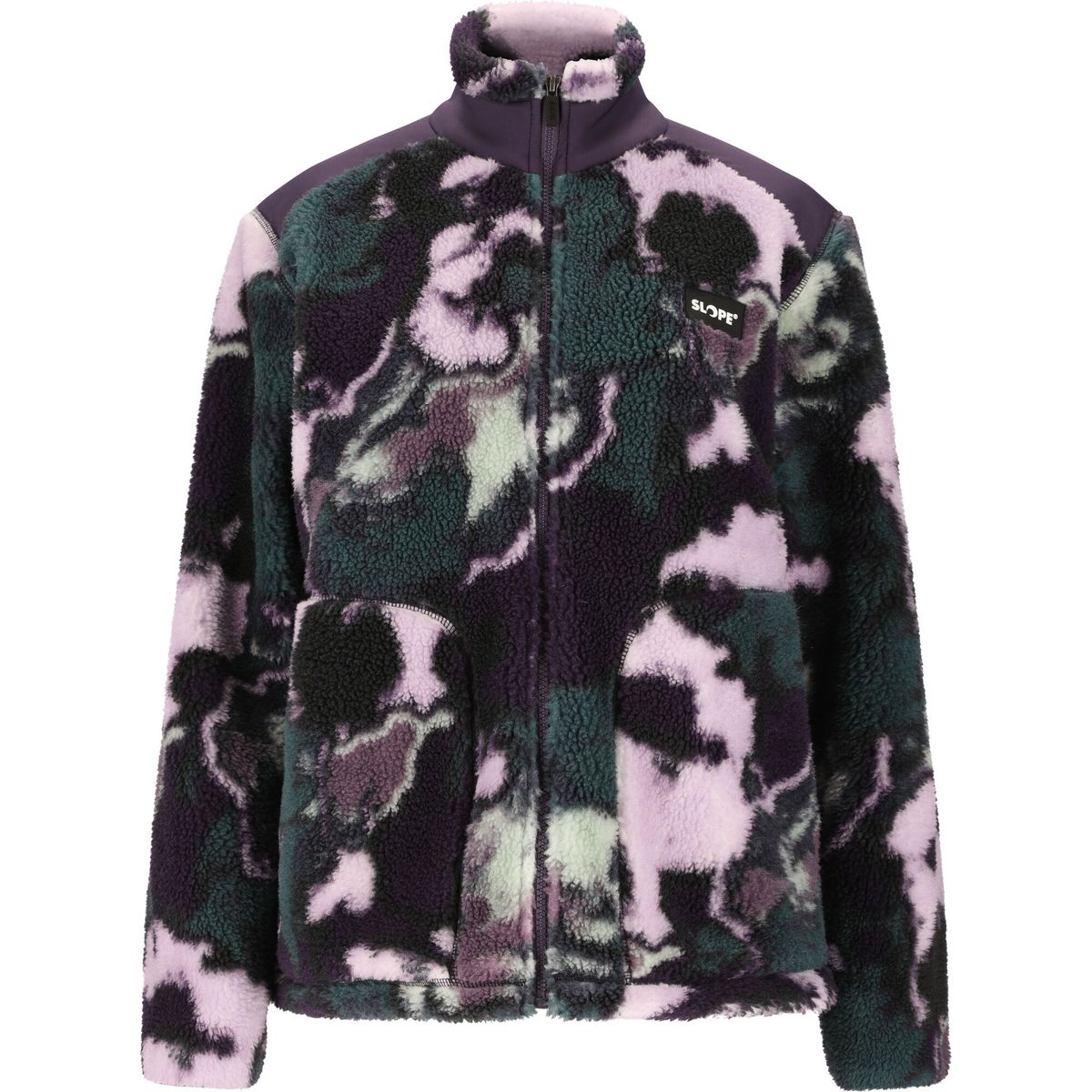 Slope Kendor W AOP Teddy Fleece Jacket north atlantic (3164) M SL264028-3164-M