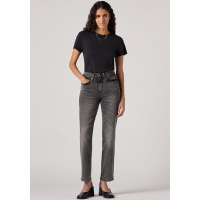 Straight-Jeans PROFILE, Damen, Gr. 30, Länge 32, grau (foggy views), Denim/Jeans, Obermaterial: 81% Baumwolle, 18% Polyester, 1% Elasthan, straight fit lang, Jeans Straight-Jeans