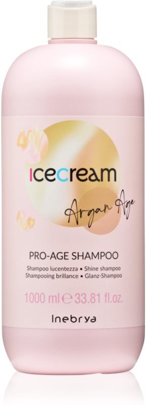 Inebrya Argan-Age Pro-Age Shampoo shampoing à l'huile d'argan brillance 1000 ml