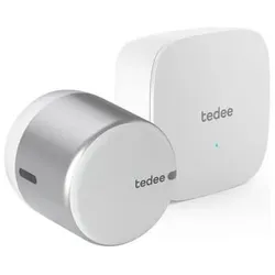 Tedee, Zutrittskontrolle, Set GO 2 Aluminium mit Bridge (Smartphone)