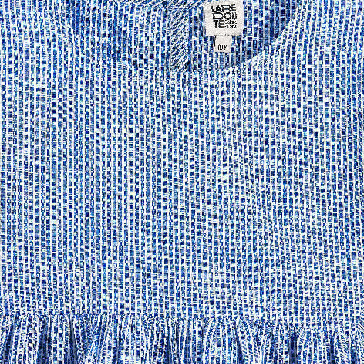 LA REDOUTE COLLECTIONS Blouse rayée, col rond, manches longues bouffantes