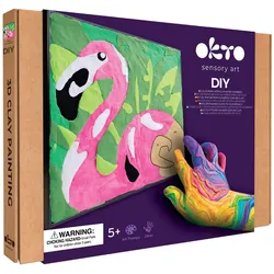 Okto Set Modelliermasse Air Clay Modellieren nach Zahlen