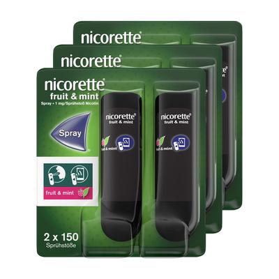 nicorette fruit & mint Spray mit Nikotin 3x 2 St 3x2