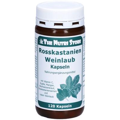 Rosskastanien 100 mg Weinlaub 50 Kapseln 120 St