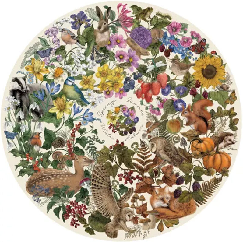 Puzzle rond 500 pcs The Art File : Nature's Seasons - Gibsons