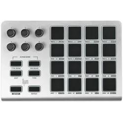 ESI Xjam Tragbarer Pad Controller mit Mikrofasertuch (Controller), MIDI Controller, Schwarz