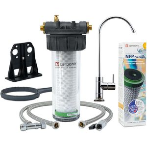 Carbonit Untertisch-Wasserfilter VARIO-HP Classic transparent, mit Armatur & Filterkartusche, 120 Liter / Stunde