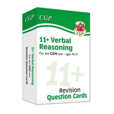 11+ CEM Verbal Reasoning Revision Question Cards - Ages 10-11, Gebundene Ausgabe von Cgp Books, CGP Books, 978-1-78908-383-5
