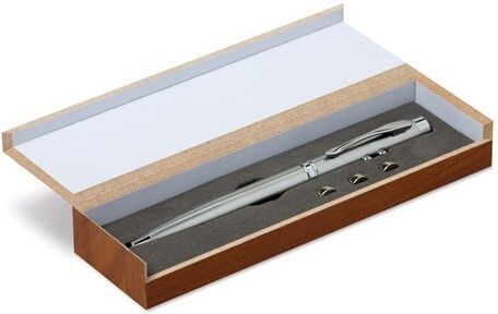 Pointeur laser personnalisable multifonction ALASKA MDF argenté