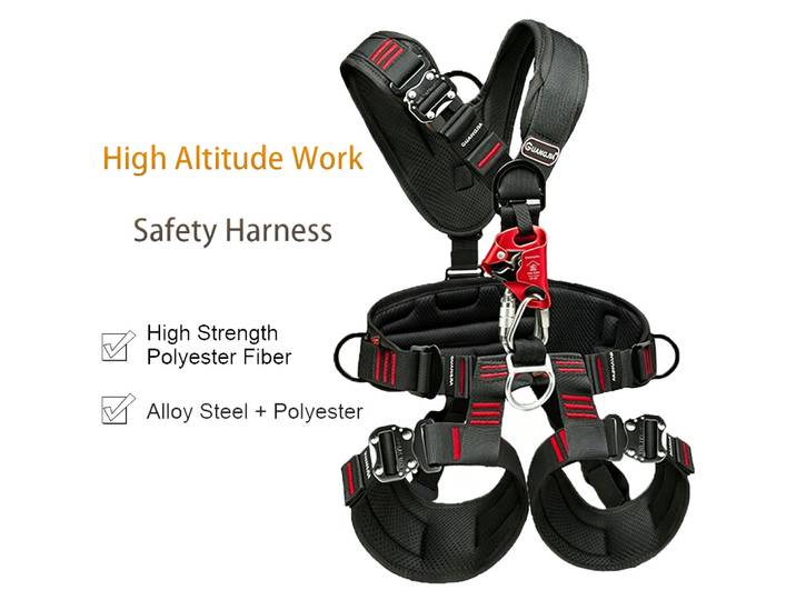 Harnais de sécurité pour le travail à haute altitude, ceinture de sécurité complète à 5 points, équipement de sauvetage pour l'escalade en plein air, l'alpinisme et la Construction