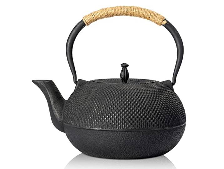 Suyika Japanischer Tetsubin-Teekessel aus Gusseisen mit Edelstahl-Teesieb (1800 ml)