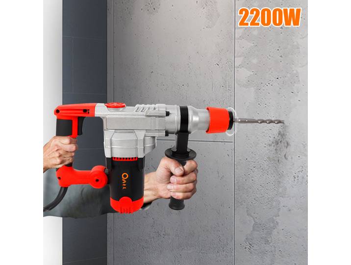 Disjoncteur électrique 2200W, marteau de démolition du béton, marteau-piqueur, Kit de perceuse, perforateur électrique pour béton