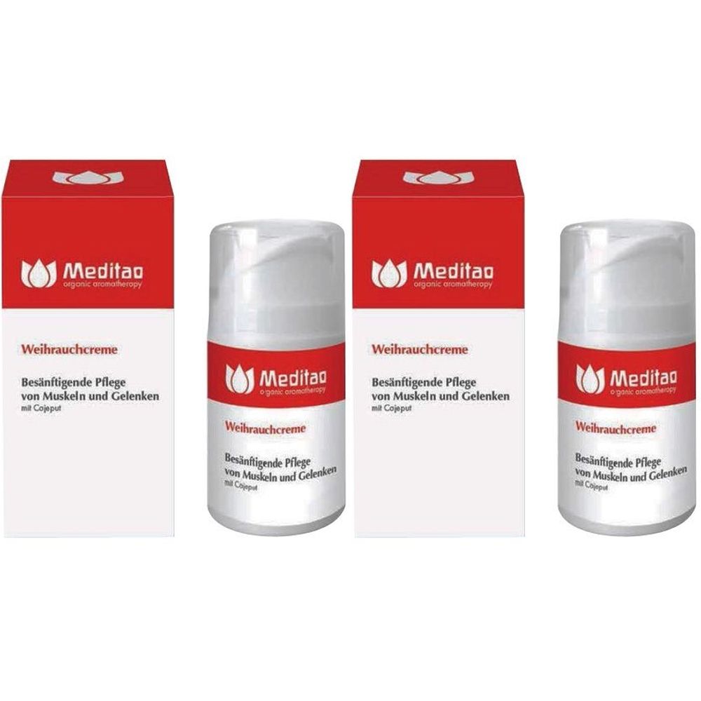 Meditao Weihrauchcreme 2x 2x50 ml Creme