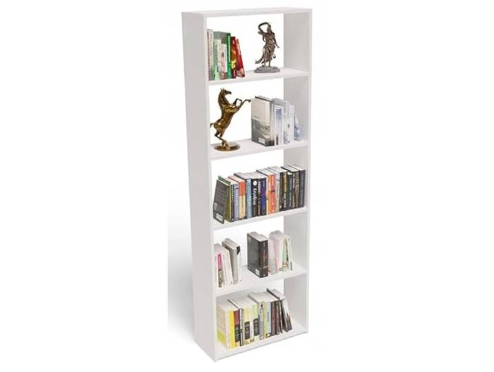 MATKAM Offenes Regal 60/24 EX3, Perfekt für Büro und Zuhause, Hochwertige Materialien, langlebig und robust, einfache Montage (Weiß)