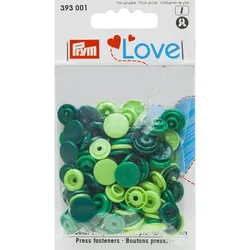 Prym Druckknöpfe "Color Snaps", grün color, 12,4 mm Ø, 30 Stück