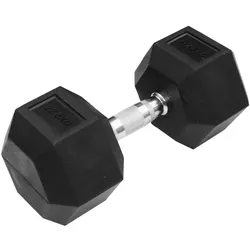 TRENDY SPORT Hex Dumbbell Hantel sechseckig schwarz 22,5 kg