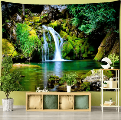 Inspire Picks Towering Forest Tapestry Bohemian Psychedelic Tree Wall Hanging 9 320x182cm