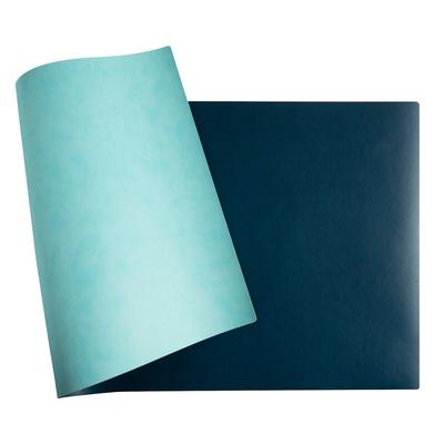 Exacompta 29162E Flexible Schreibunterlage Home Office, aus zweifarbigem Kunstleder (Polyurethan), widerstandsfähig, 43 x 90 cm, tropisch/blaugrün