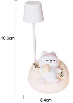 Friendly Fresh Finds Cute Animal LED Night Light For Kids USB Rechargeable Warm White Desk Lamp white