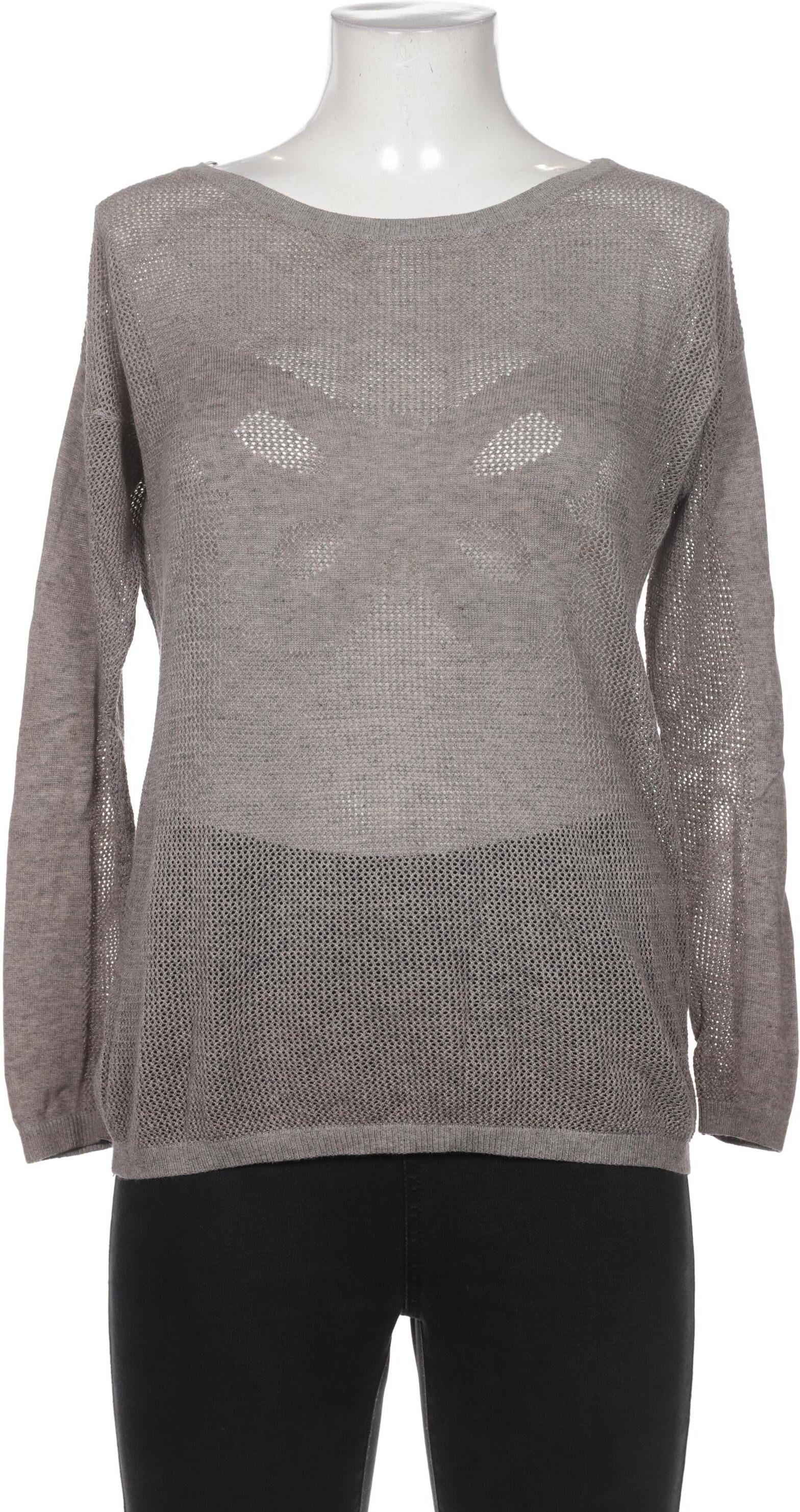 DtLM Dont Label Me Damen Pullover, Grau, Gr. EU 38, Baumwolle / Viskose - Second Hand