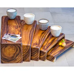 die Faktorei »Cinco« Tisch-Set 5-teilig Suar-Holz