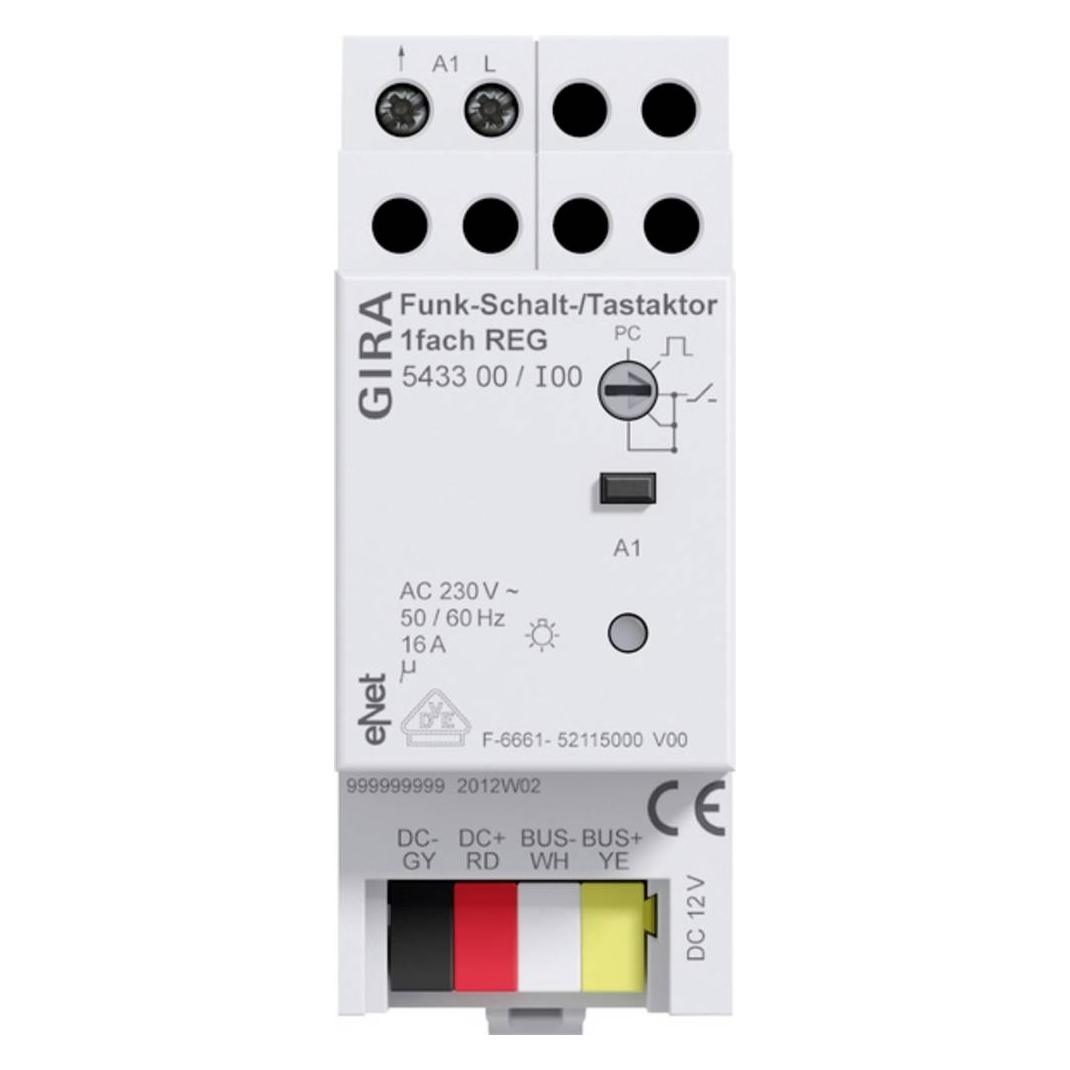 Gira Funk Schalt-/Tastaktor 1f REG eNet 543300 (Schaltaktor) (543300)