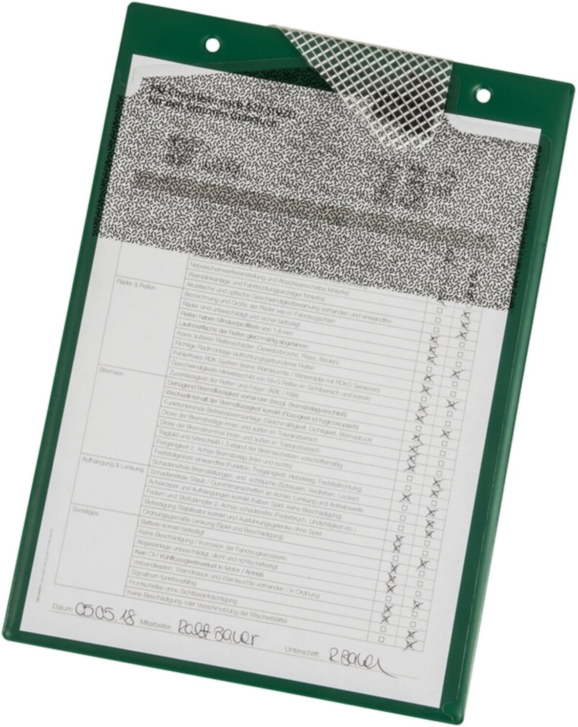 Eichner Auftragstasche Secure A4 grün (9015-00716)