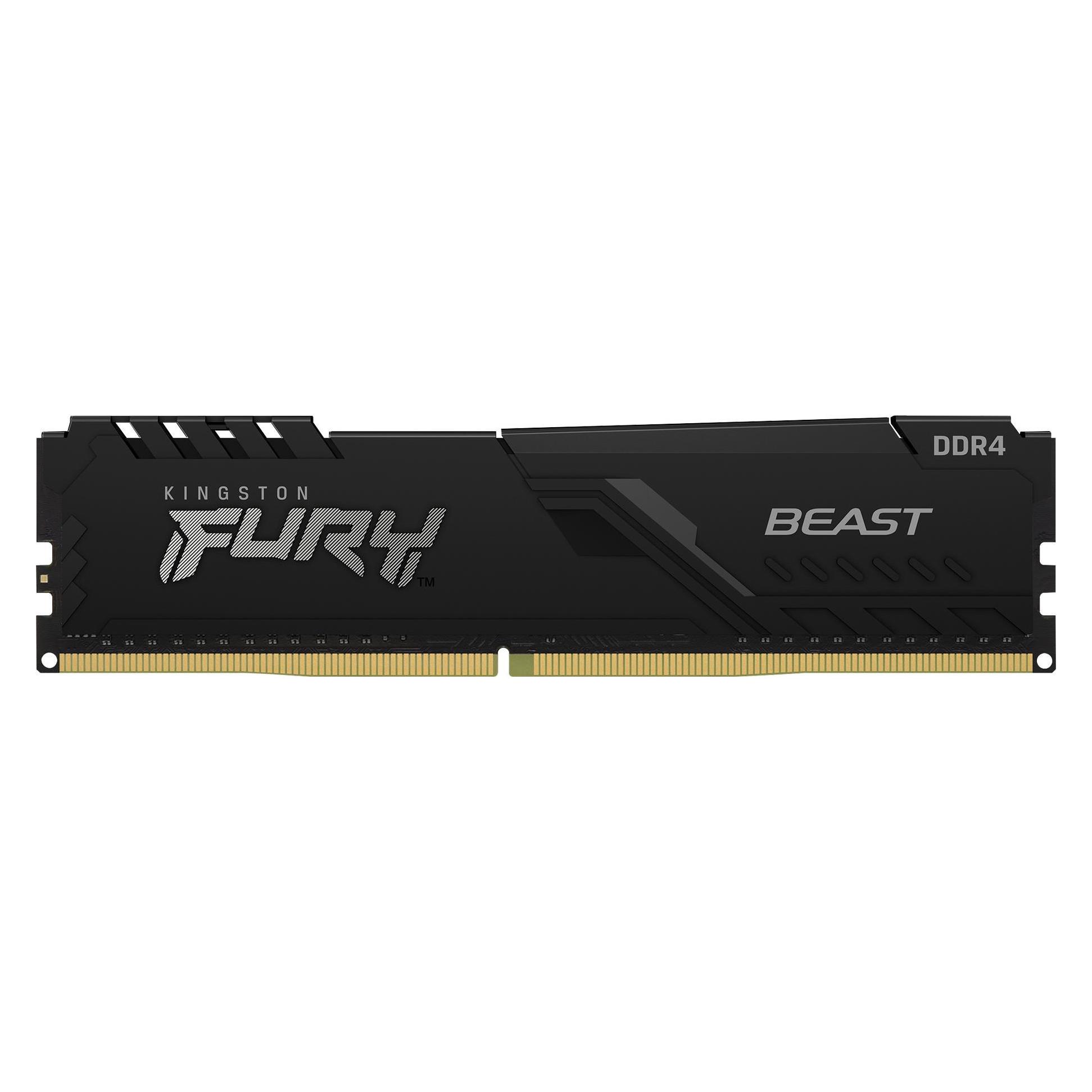 Kingston DDR4 32GB PC 3600 CL18 FURY Beast Juodas retail (1 x 32GB, 3600 MHz, DDR4-RAM, DIMM) (KF436C18BB/32)