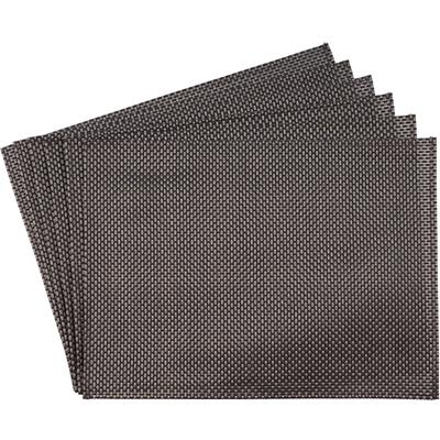 Platzset APS "Schmalband", bunt (silberfarben, grau), B:45cm H:5mm L:33cm, Obermaterial: 100% PVC, Platzsets, mit umgenähten Rand, leicht abwischbar, 45x33 cm
